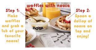 Simple 3 Step Noosa Waffle Recipe 1 Get A Waffle 2 Put Noosa Yoghurt On It 3 Enjoy What Can We Say W Nutrisystem Recipes Recipes Healthy Bedtime Snacks