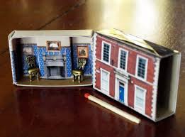 Matchbox House Miniature Room Inside A Matchbox Avec Images Miniatures Pour Maison De Poupee Artisanat Boite D Allumettes Chambres Miniatures
