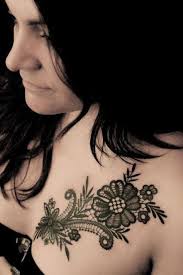 Lace tattoos are for those who are willing to express their femininity to the world. 46 Feminine Lace Tattoo Designs
