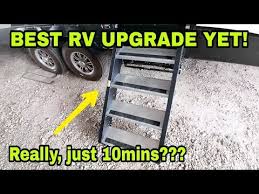 With this selection of rv steps we are sure to have what you need for replacement or new install. No More Horrible Steps Morryde Stepabove Installed On Our Fifth Wheel Youtube