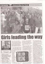 Latest news from south africa, world, politics, entertainment and lifestyle. Girls Leading The Way By Colani Hlatjwako One Billion Rising Revolution