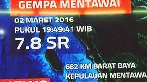 Tidak seperti biasa, gempa bumi hari ini sangat menghebohkan. Peringatan Dini Tsunami Akibat Gempa Hari Ini Di Mentawai Berakhir Berita Terkini