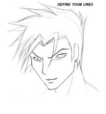How To Draw A Cartoony Male Face Cartoon Faces Cartoon Drawings Anime Face Drawing