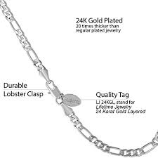 Maybe you would like to learn more about one of these? Lifetime Jewelry 4mm Figaro Chain Anklet For Women Men Teen Girls 24k Gold Plated White Gold 11 Pricepulse