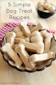 5 Simple Dog Treat Recipes Easy Dog Treat Recipes Easy Dog Treats Dog Food Recipes