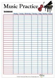 Actual Violin Practice Chart Printable Free 2019