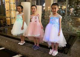 Side splits at the hem give you some extra movement, while a crew neck completes the easygoing style. Glow In The Dark Dress For Kids Made By Fiber Optic Fabric If Interest Plz Contact Wechat Yewkin Kids Dress Dresses Dark Dress