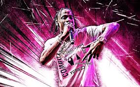 Download and use 30,000+ 4k wallpaper stock photos for free. Download Wallpapers 4k Travis Scott Grunge Art American Singer Music Stars Creative Jacques Berman Webster Ii Purple Abstract Rays American Celebrity Travis Scott With Microphone Superstars Travis Scott 4k For Desktop Free