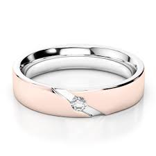 White Rose Gold Mens Fusion Diamond Wedding Ring Agdr 1289 Wedding Rings White Rose Gold Diamond Wedding