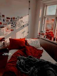 Spooky room 2018 #halloween #halloweenaesthetic #halloweendecorations . Jimin Theme 2 2 On We Heart It Red Room Decor Red Bedroom Design Red Dorm
