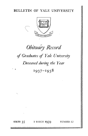 1937-1938 Obituary Record of Graduates of Yale University