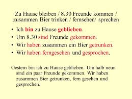Dann ist es dennoch dem hause? German 1023 Present Perfect Tense Ppt Video Online Herunterladen