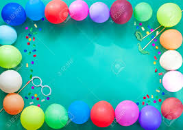 Zur party gehen oder auf die party kommen. Die Dekoration Fur Die Party Das Konzept Des Designs Turkis Hintergrund Mit Bunten Ballons Die Horizontale Projektion Lizenzfreie Fotos Bilder Und Stock Fotografie Image 87612193