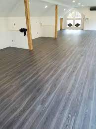 Recently Completed Floor In Woodbridge Ct Done With Coretec Plus The Color Is Gotham Oak Basement Bathroom Design Flooring Luxury Vinyl Plank