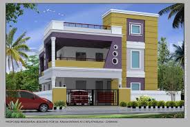 Elevations Of Second Floor Houses Google Search Duplex House Design House Front Design House Elevation
