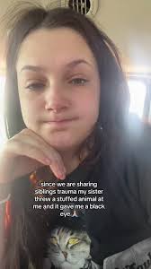 it was one of those stuffed animals with the glass eyes😞