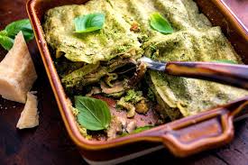 Lasagna With Pistou And Mushrooms Recipe Recipe Eating Well Recipes Recipes Stuffed Mushrooms