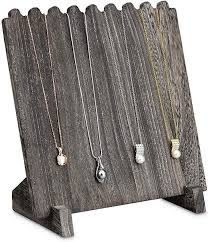 Amazon Com Mooca Wooden Plank Necklace Jewelry Display Stand For 8 Necklaces Coffee Color Necklace Jewelry Display Jewellery Display Jewelry Display Stands