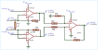 Instrumentation Amplifier Circuit Using Op Amp Circuit Amplifier Electronics Circuit