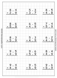 Decimal Subtraction Regrouping 5 Worksheets Decimals Addition Subtracting Decimals Decimals