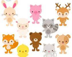 Baby Animals Clipart Free Commercial Use Cute Clip Art Featuring Elephant Giraffe Owl Bird Rhino And Zebra 10421 Cute Animal Clipart Animal Clipart Animal Faces