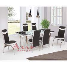 Трапезна маса с 6 стола | Мебели Азар