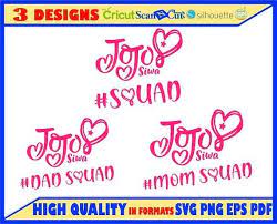 Jojo Siwa Squad Svg Jojo Siwa Logo Svg Jojo Siwa Svg Jojo Siwa Shirt Svg Jojo Siwa Mom Squad Svg Joj Jojo Siwa Mom Jojo Siwa Shirts 100 Day Of School Project