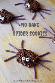 No Bake Spider Cookies For Halloween My Secret To A No Bake Cookie Hack Just Spider Cookies Halloween Sugar Cookies Pumpkin Sugar Cookies