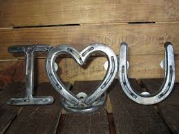 Small I Heart You Picture Frame Horseshoe Art Horseshoe Etsy Welding Art Horseshoe Art Welding Art Projects