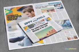 13 Professional Newspaper Psd Mockups Zippypixels Newspaper Design Newspaper Design Layout Mockup