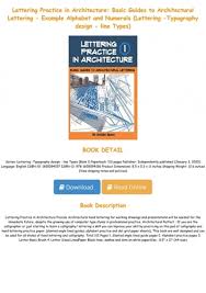 Book like new conditi on inside. Best Pdf Lettering Practice In Architecture Basic Guides To Architectural Lettering Example Alphabet And Numerals Lettering Typography Design Line Types Full