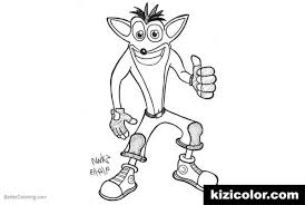 Due to the lack of crash bandicoot coloring options i decided to do my own. Crash Bandicoot Coloring Pages Coloring Home