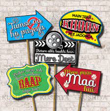 Bollywood Film Dialogue Photo Booth Props Set Of 10 Etsy Photo Booth Props Wedding Photo Booth Props Photo Booth Everyone loves quoting raj from ddlj or faizal khan from gangs of hence, to fuel your love for bollywood, we added a bit of mathematics to your favourite dialogues and the results are well, hilarious! bollywood film dialogue photo booth
