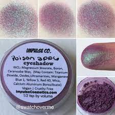 Impulse Cosmetics Eyeshadow In Poison Apple Eyeshadow Indie Perfume Indie Beauty