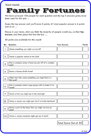 But these fun questions to ask are suitable for all abilities and all ages, making for a Game 25 Family Fortunes Family Feud 10 Quiz Family Etsy Question And Answer Games Quiz Questions And Answers Family Quiz Questions