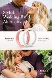 Rose Gold And Elements Infused Silicone Rings Alternative Wedding Bands For Active L Alternative Wedding Rings Silicone Wedding Band Alternative Wedding Bands