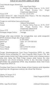 Kebanyakan surat kuasa pengambilan bpkb termasuk surat kuasa perseorangan, karena dibuat bagi anda yang ingin mengambil uang pribadi di bank namun berhalangan juga bisa diwakilkan. Contoh Surat Kuasa Pengambilan Bpkb Motor Di Oto Finance 16 Contoh Surat Kuasa Pengambilan Bpkb Motor Mobil Contoh Surat Jangan Khawatir Yuk Simak Contoh Surat Kuasa Pengambilan Bpkb Di Sini