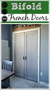 There are two types of such closet doors, single bifold and double bifold. Remodelaholic Bifold Door Makeover Into French Doors