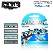 An edging blade provides extra precision in harder to reach spaces, and an ergonomically designed handle gives added control. 4 Blades Pack 2020 New Original Schick Quattro Titanium Razor Blade For Man Comfortable Replacement Manual Replacement Razor Blade For Menschick Quattro Titanium Aliexpress