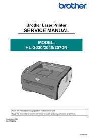 Sie suchen die besten drucker? Brother Hl 2030 Service Manual Pdf Download Manualslib