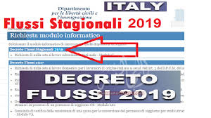 Il decreto flussi è emanato ogni anno e prevede il numero di cittadini stranieri che possono fare ingresso in italia per svolgere attività di lavoro subordinato non stagionale e lavoro autonomo. Ø·Ø±ÙŠÙ‚Ø© Ù…Ù„Ø£ Ø§Ø³ØªÙ…Ø§Ø±Ø© Ø¬Ù„Ø¨ Ø§Ù„Ø¹Ù…Ø§Ù„ Ù…Ù† Ø§Ù„Ø®Ø§Ø±Ø¬ Ø¯ÙƒØ±ÙŠØªÙˆ ÙÙ„ÙˆØ³ÙŠ Ø§Ù„Ø¹Ù‚ÙˆØ¯ Ø§Ù„Ù…ÙˆØ³Ù…ÙŠØ© Ø¥ÙŠØ·Ø§Ù„ÙŠØ§ 2019
