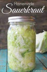 Easy And Inexpensive Homemade Sauerkraut Recipe Homemade Sauerkraut Pickling Recipes Sauerkraut Recipes
