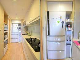 開箱 新婚兩房小宅裝潢分享 house french door refrigerator kitchen