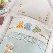 Lenzuolino Culla Cotone Disegnato E Schema Punto Croce Di Bambino Maglia Del Bambino Ricamo A Punto Croce