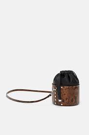 Saca Fantasia Print Cartera Bucket Zara Bolso Mochila