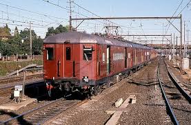 An Old Red Rattler On The Sydney Suburban Network Australia History Aerial View Train Pictures