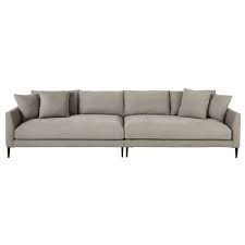 Bobochic canapé grand angle droit scandinave convertible tissu gris foncé stockholm (16) 27. 5 6 Sitzer Sofa Mit Bezug Aus Baumwolle Und Leinen Hellgrau Patinson Maisons Du Monde