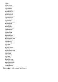 100 Cute Pet Rock Names For Lovers Cute Nicknames