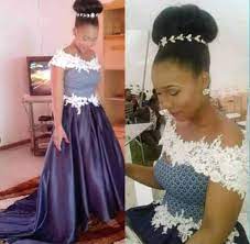 Shweshwe wedding dresses are the most popular choice for wedding stylists and brides alike, infact a shweshwe wedding dress is a must have for every woman who dreams of a fairy tale traditional wedding woven into the best traditional fabrics, embracing gorgeousness as much as exquisiteness!. Tswana Shweshwe Wedding Gown With Satin And Lace Detail Clipkulture