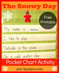Snowy Day Pocket Chart Activity